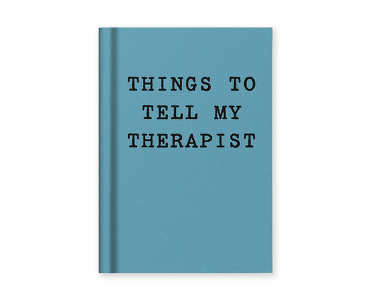 Things To Tell My Therapist A7 Fabric Hardback Notebook