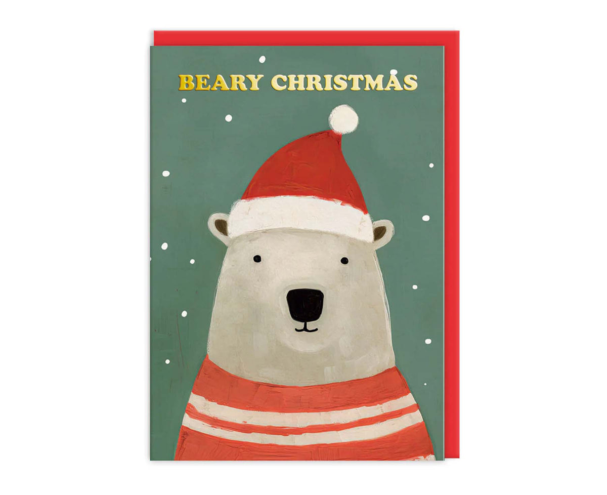 Pack of 9 Festive Bears Beary Christmas Charity Christmas Cards
