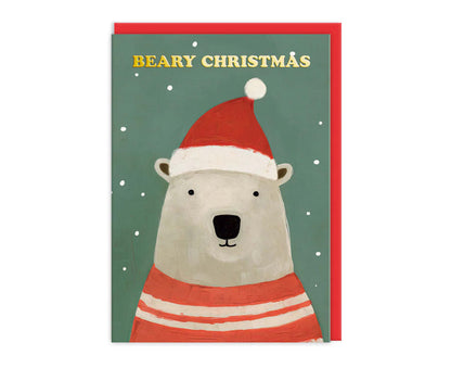 Pack of 9 Festive Bears Beary Christmas Charity Christmas Cards