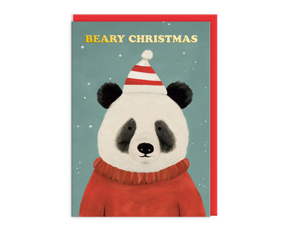 Pack of 9 Festive Bears Beary Christmas Charity Christmas Cards
