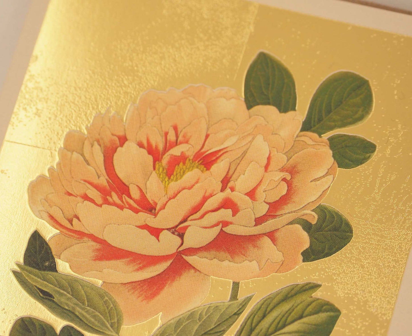 Tree Peony Gold Foiled Art Card