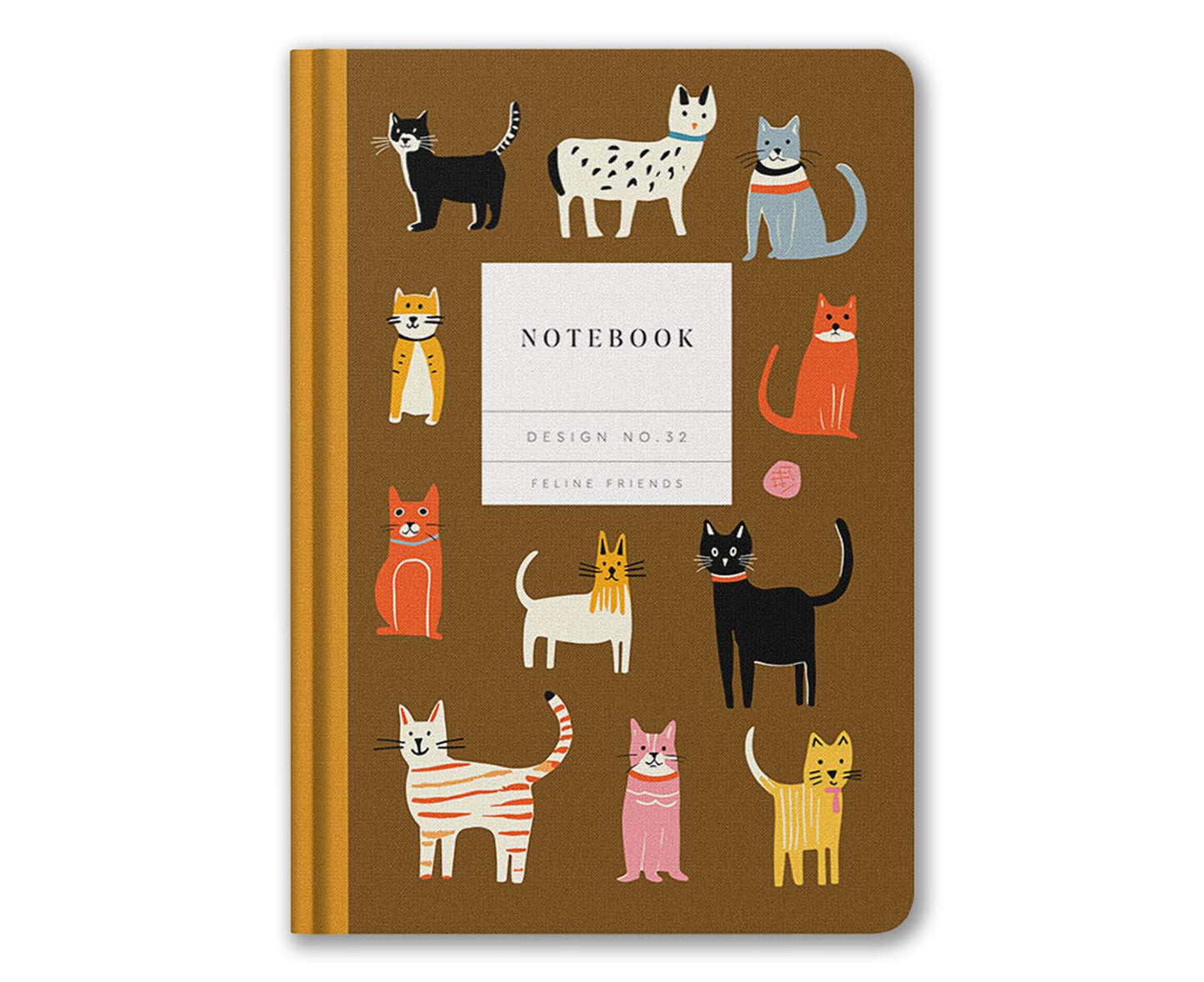 Feline Friends Cats A5 Hardback Lined Notebook