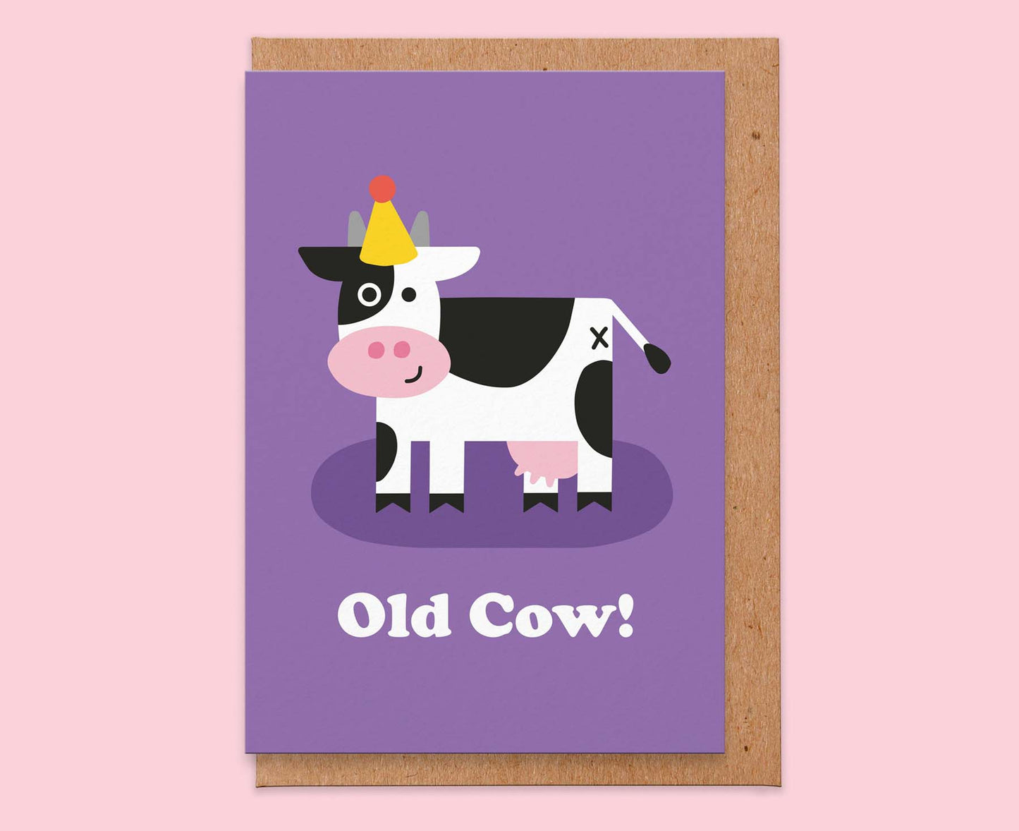 Old Cow Birthday Card