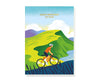 Happy Birthday To You Cyclist Gold Foiled Birthday Card