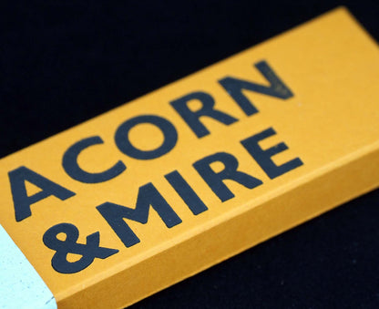 Four Acorn & Mire Pencils in Gorse Yellow Box