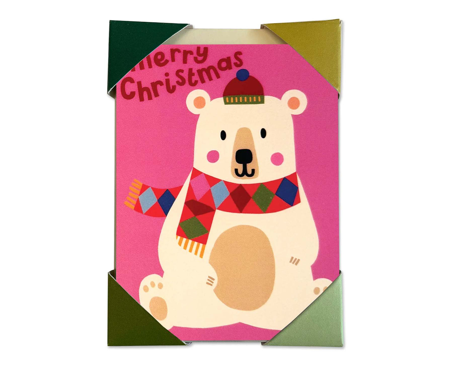 Pack of 6 Polar Bear & Penguin Mini Kids Christmas cards