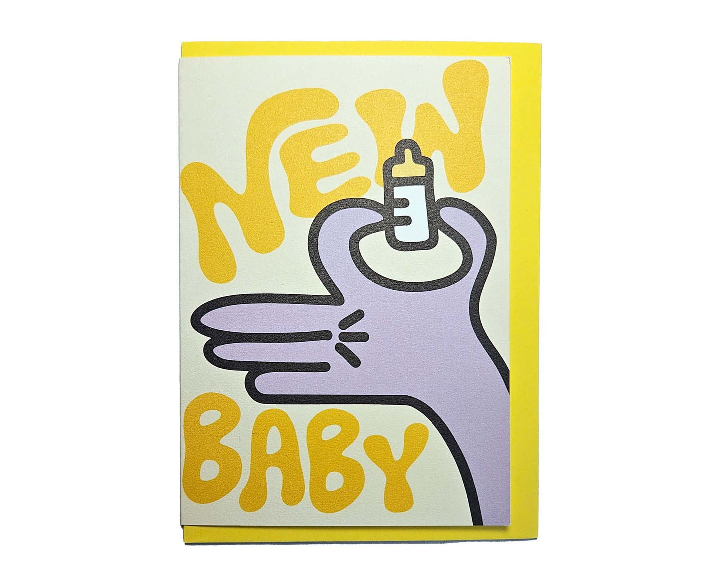 Tiny Bottle New Baby Card