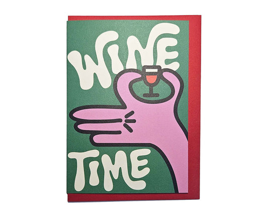 Wine Time Congratulations / Birthday Card