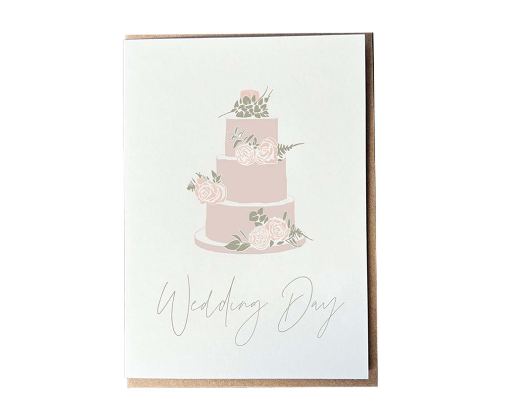 Wedding Cake Letterpress wedding card