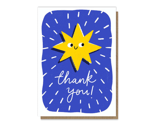 Starlight Letterpress Thank You Card