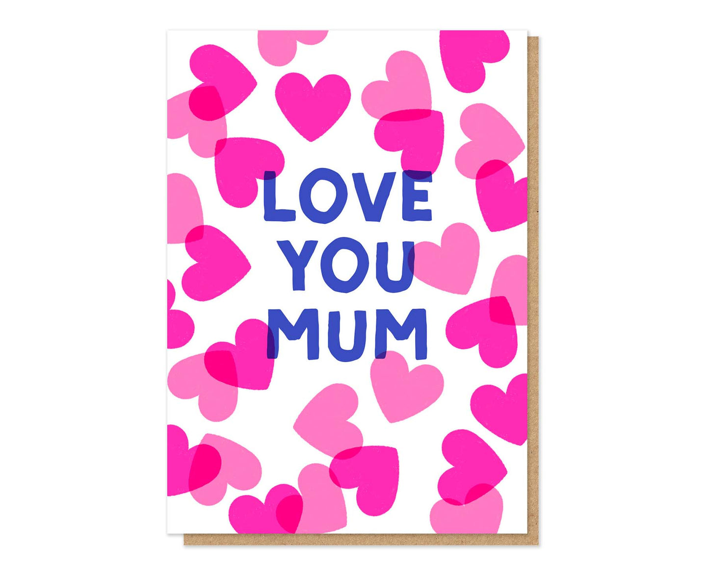 Heart Confetti Letterpress Mother's Day Card