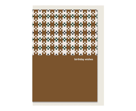 Birthday Wishes Pixel Flower Birthday Card