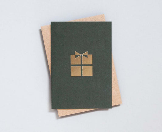 Foiled Blocked Present Christmas Card