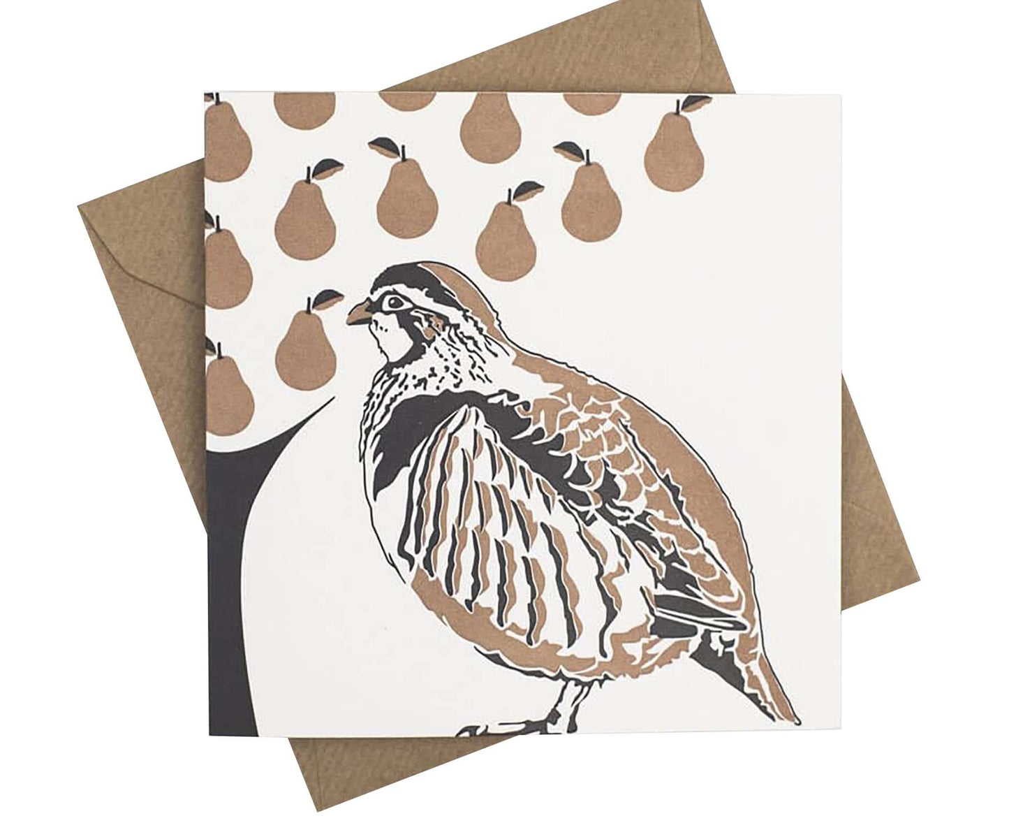 Partridge Letterpress Christmas card