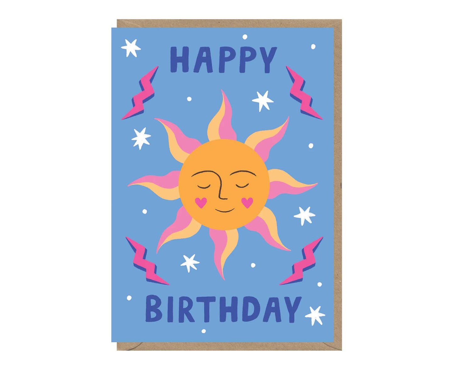 Happy Birthday Sunshine Face Birthday Card