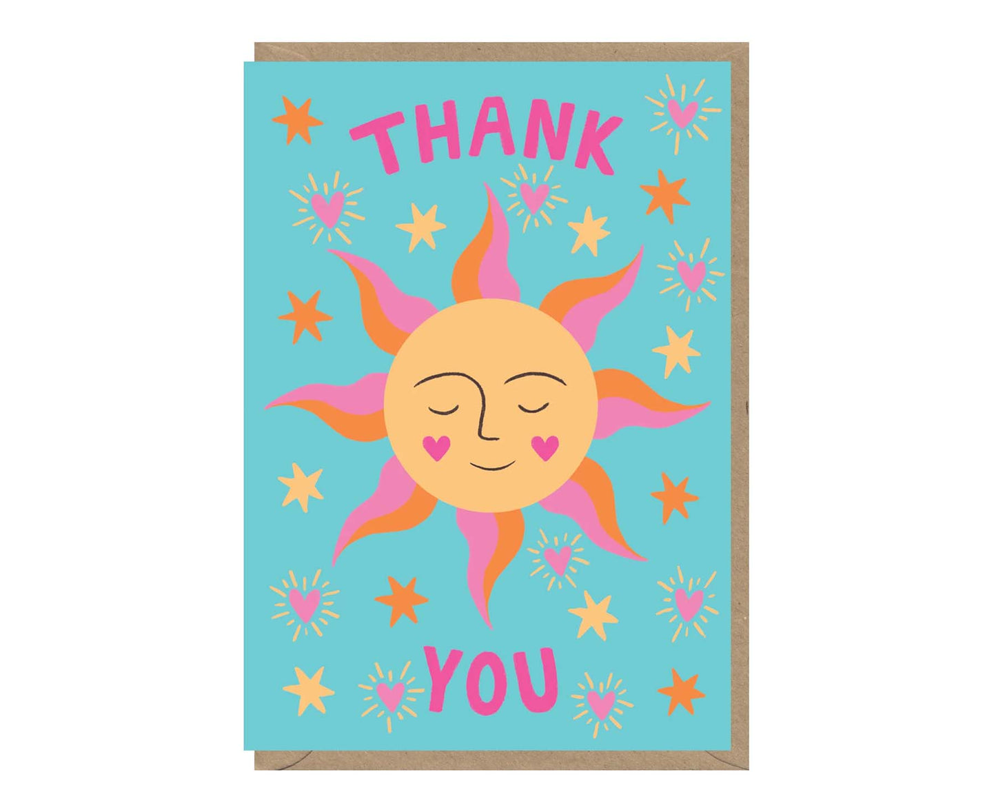 Sunshine Face Thank You Card