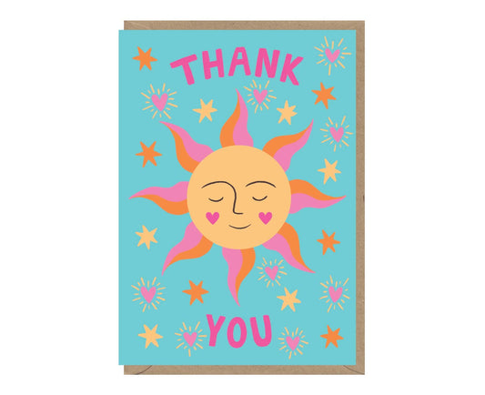 Sunshine Face Thank You Card