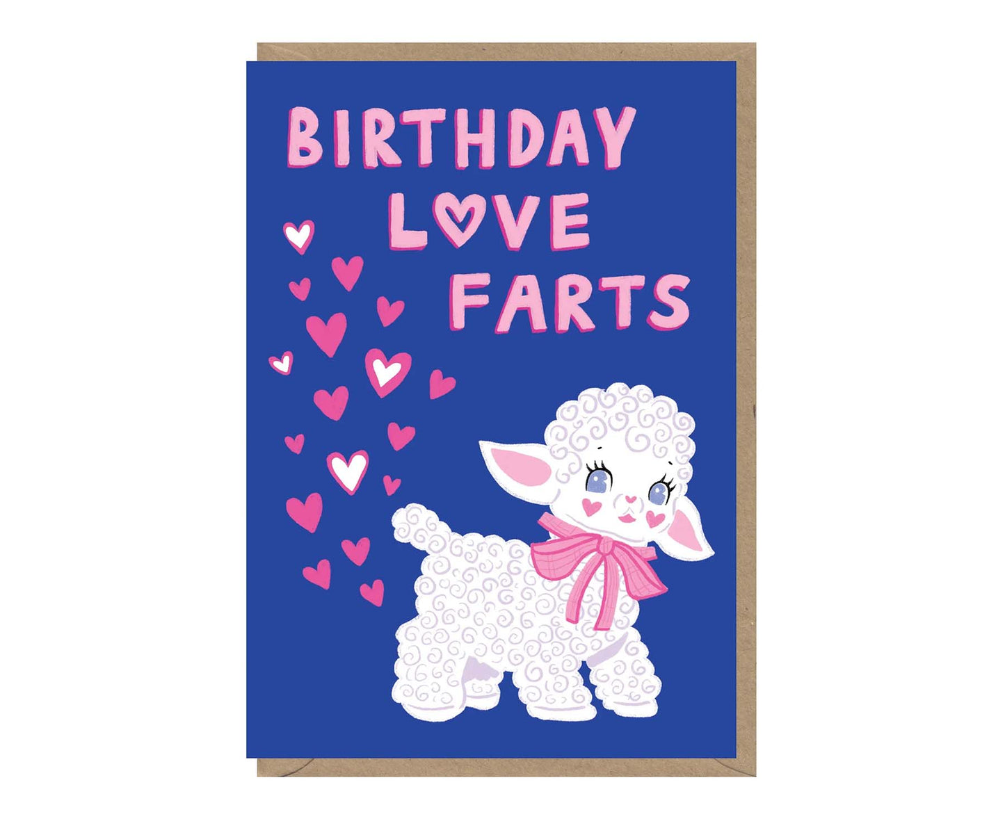 Birthday Love Farts Lamb Birthday Card