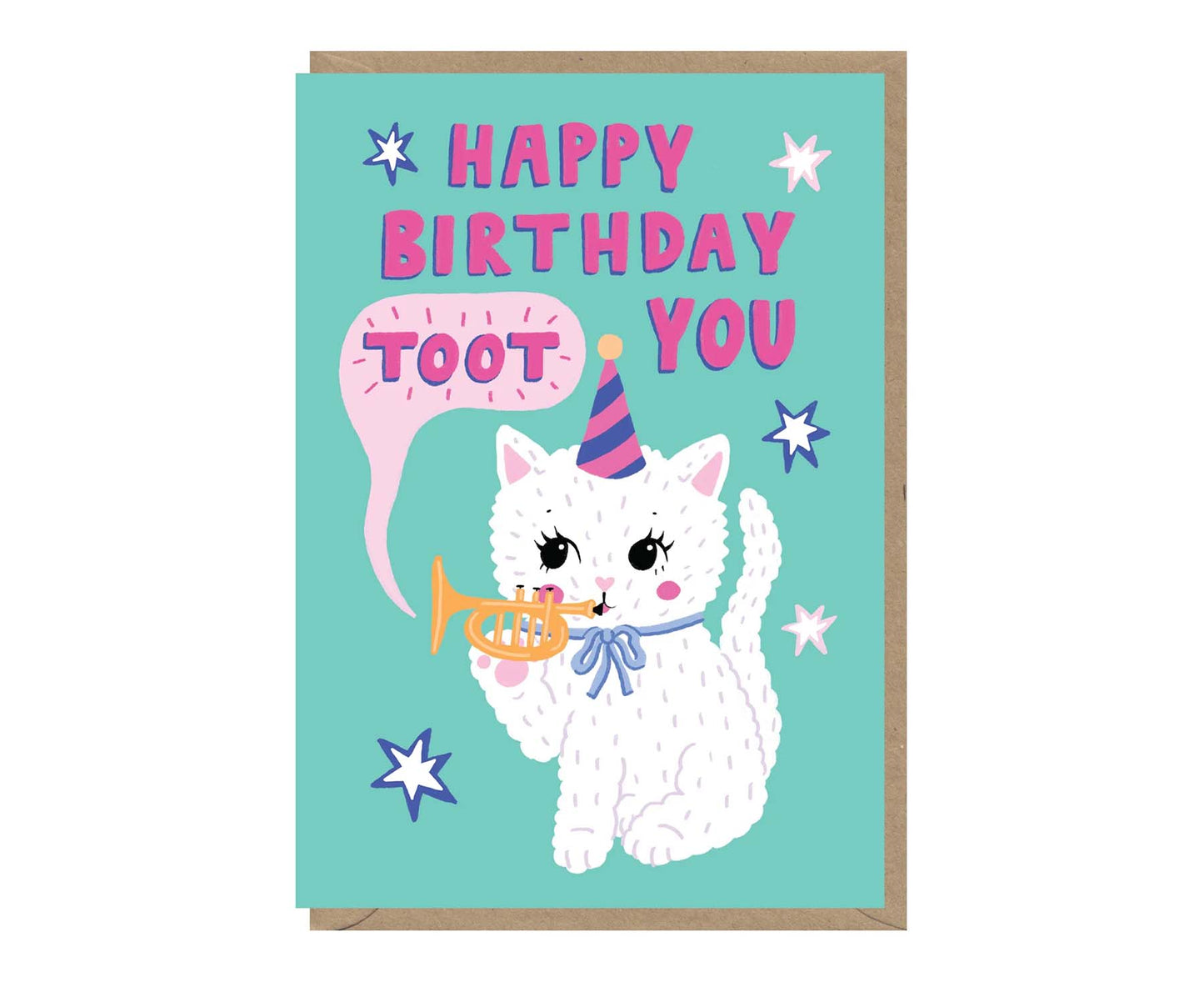 Happy Birthday Toot You Cat Birthday Card