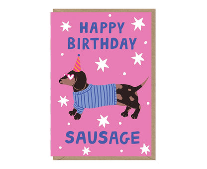 Happy Birthday Sausage Dachshund Birthday Card