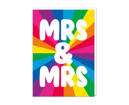 Mrs & Mrs Wedding / Anniversary Card