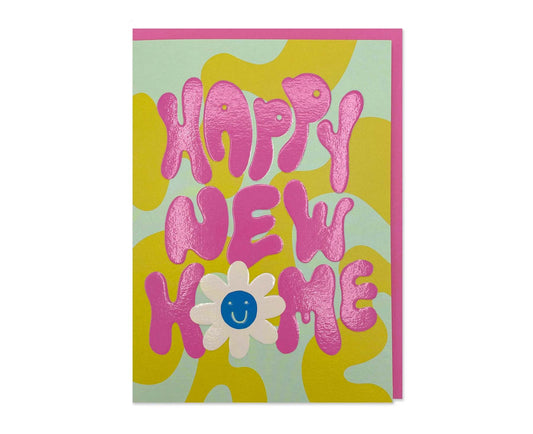 Happy New Home embossed new home card