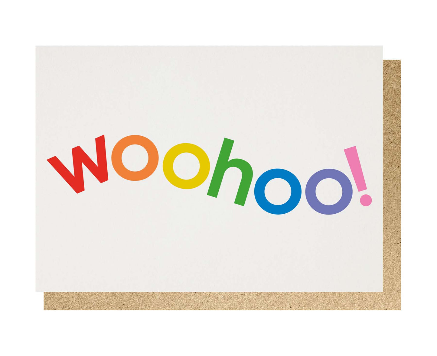 Woohoo! Sans Type Congratulations Card