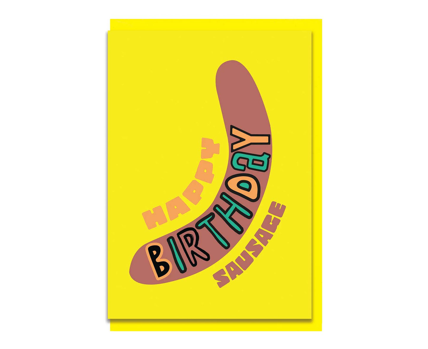 Happy Birthday Sausage Birthday Card