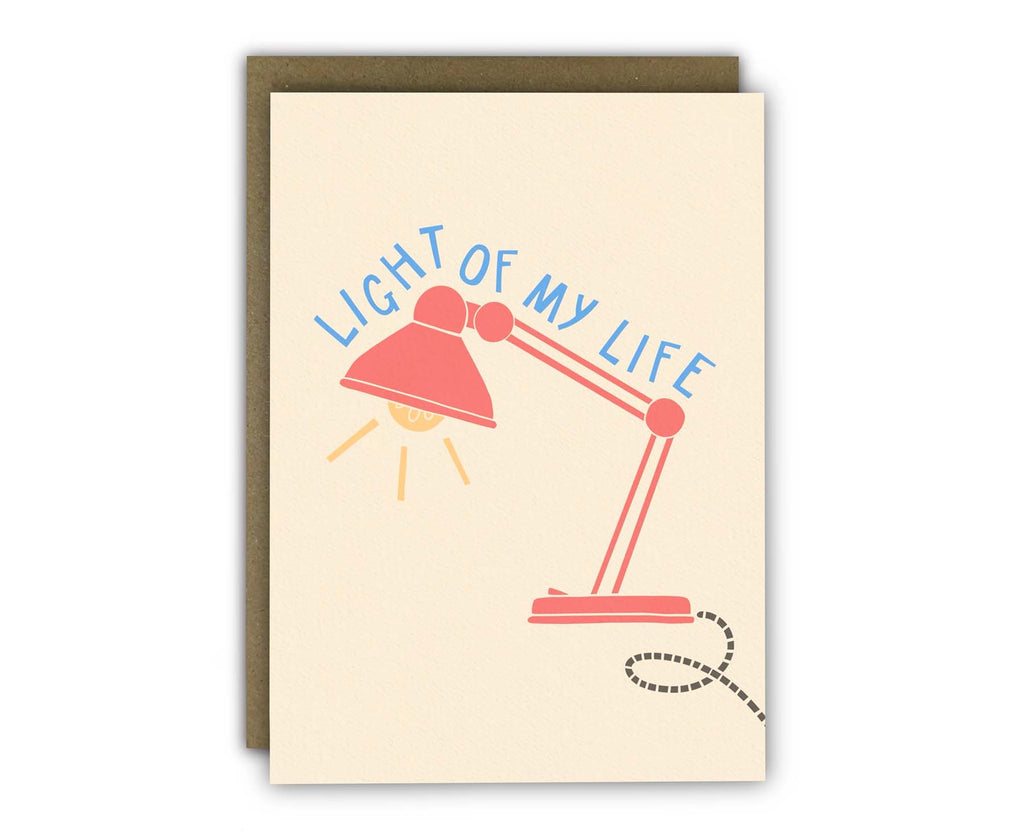 Light Of My Life Desk Lamp Love Card