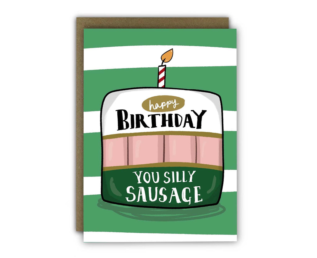 Silly Sausage Birthday Card