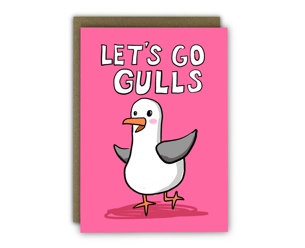 Let's Go Gulls Seagull Card