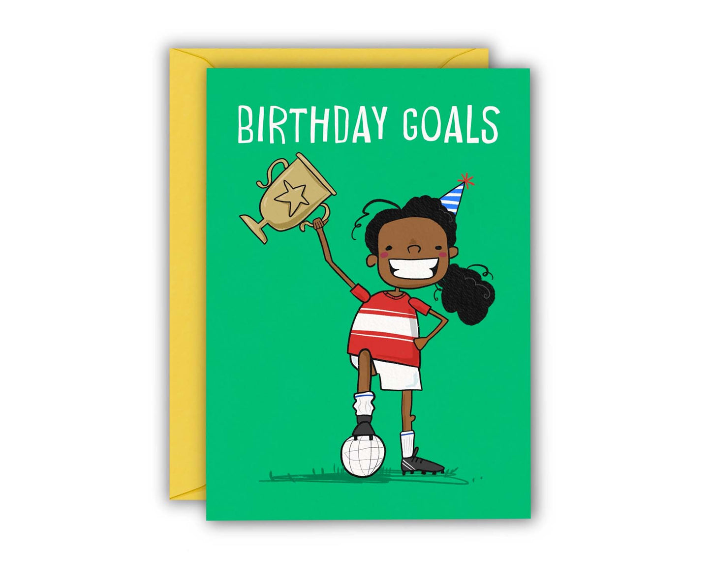 Birthday Goals Football Kids Birthday Card