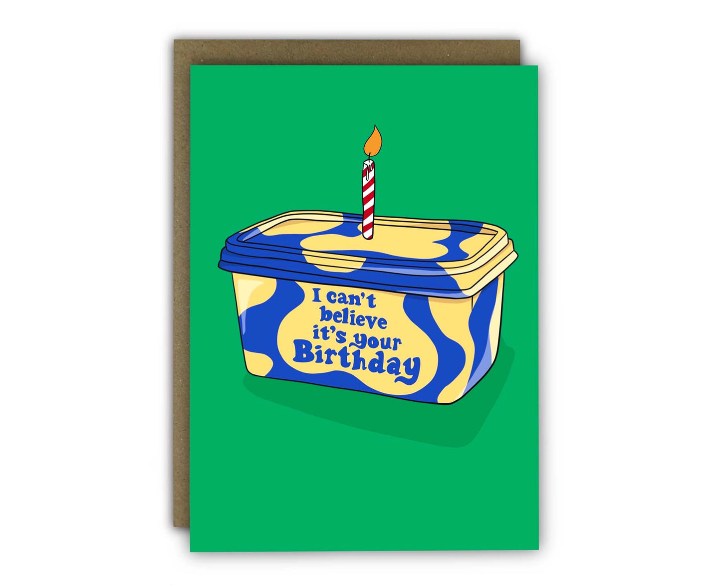 I Can't Believe It's Your Birthday Buttery Birthday Card