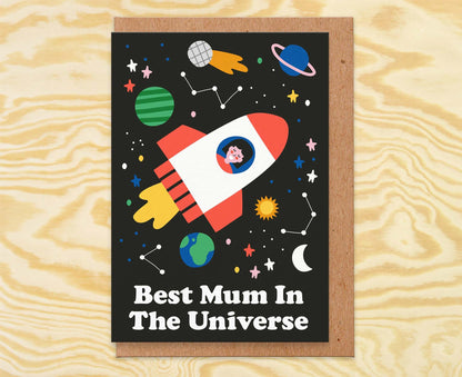 Best Mum In The Universe Mothers Day Card