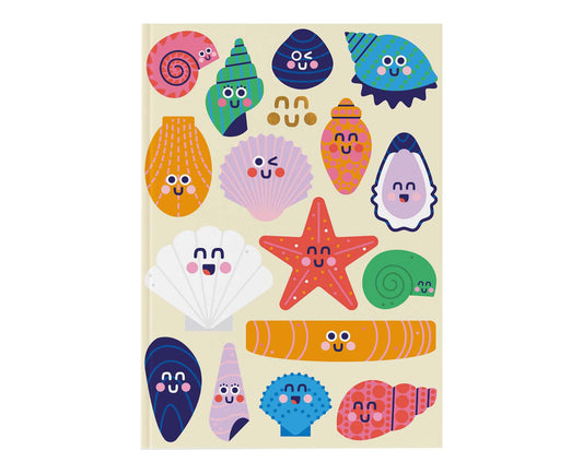 Cute Shells A5 Lined Notebook