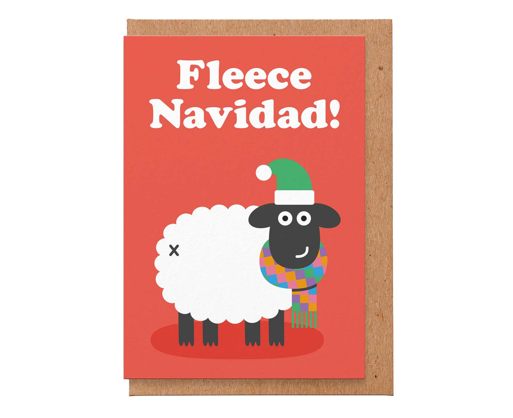 Fleece Navidad Christmas Card