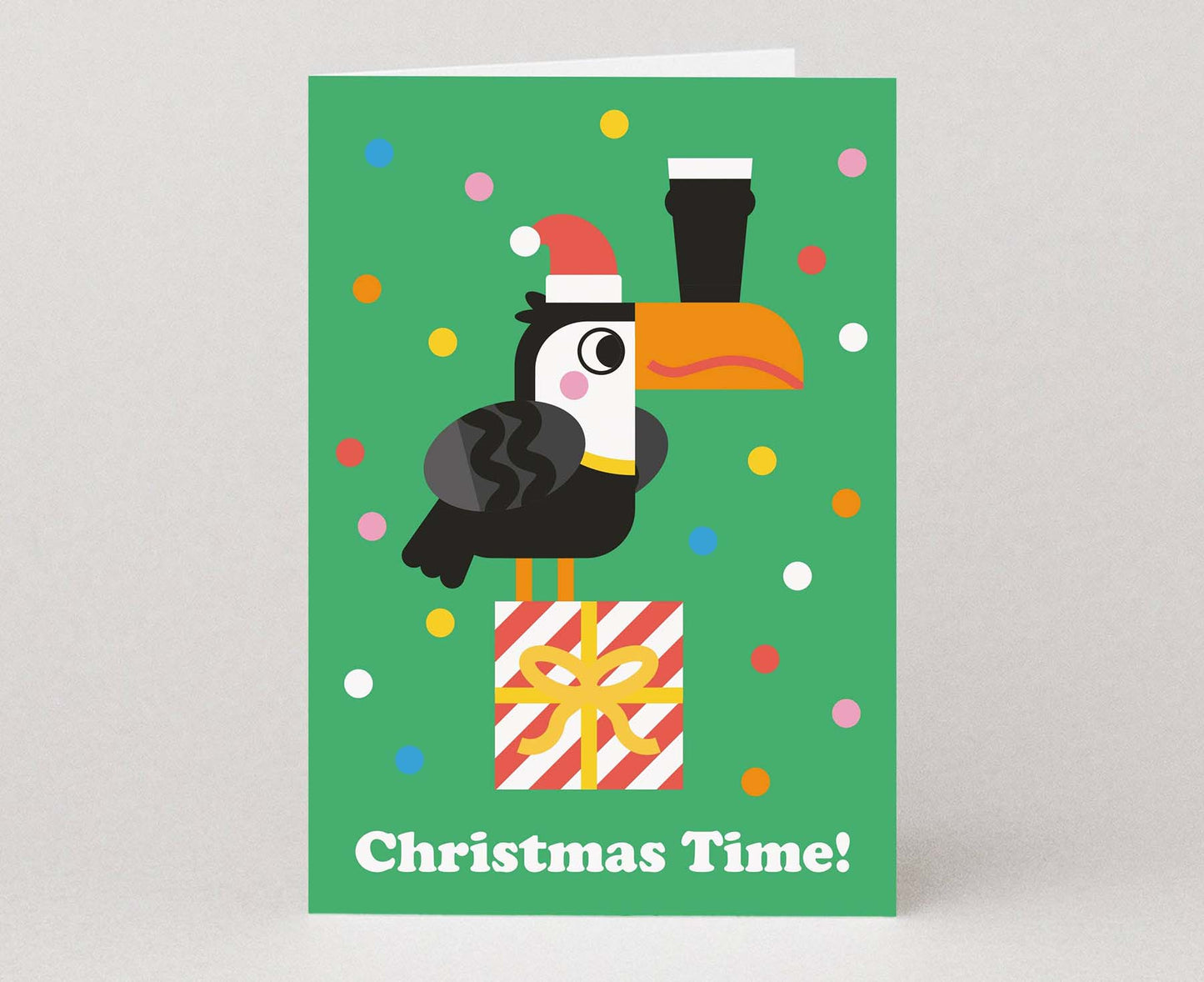 Christmas Time Guinness Toucan Christmas Card