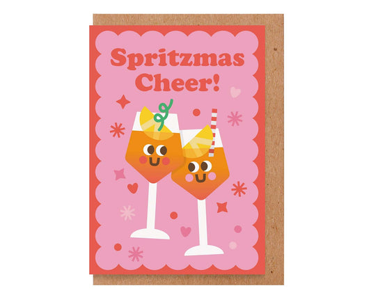 Spritzmas Cheer Aperol Spritz Christmas Card