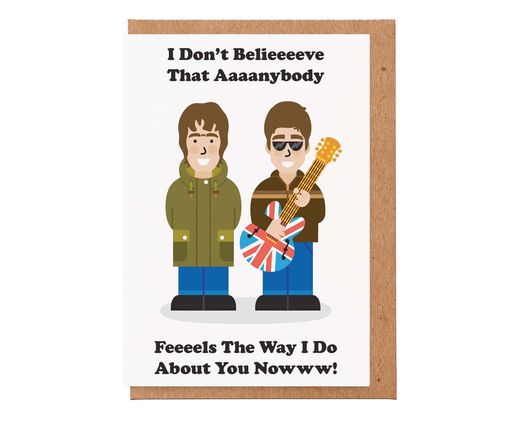 Liam & Noel About You Now Valentines Card