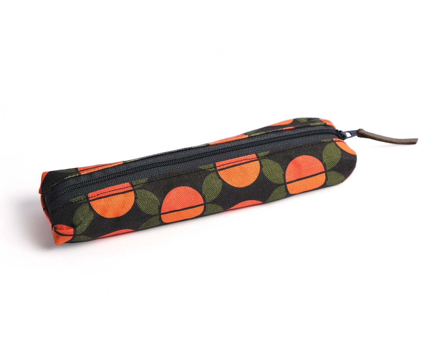 Orange & Green Seventies Series Zipped Pencil Case