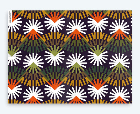 Seventies Christmas Tree Wrapping Paper