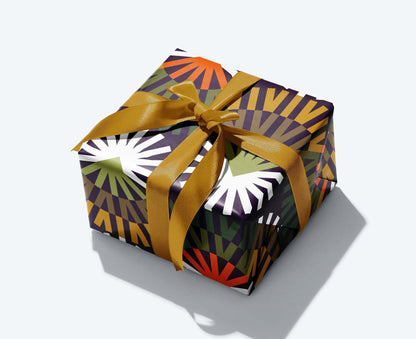 Seventies Christmas Tree Wrapping Paper