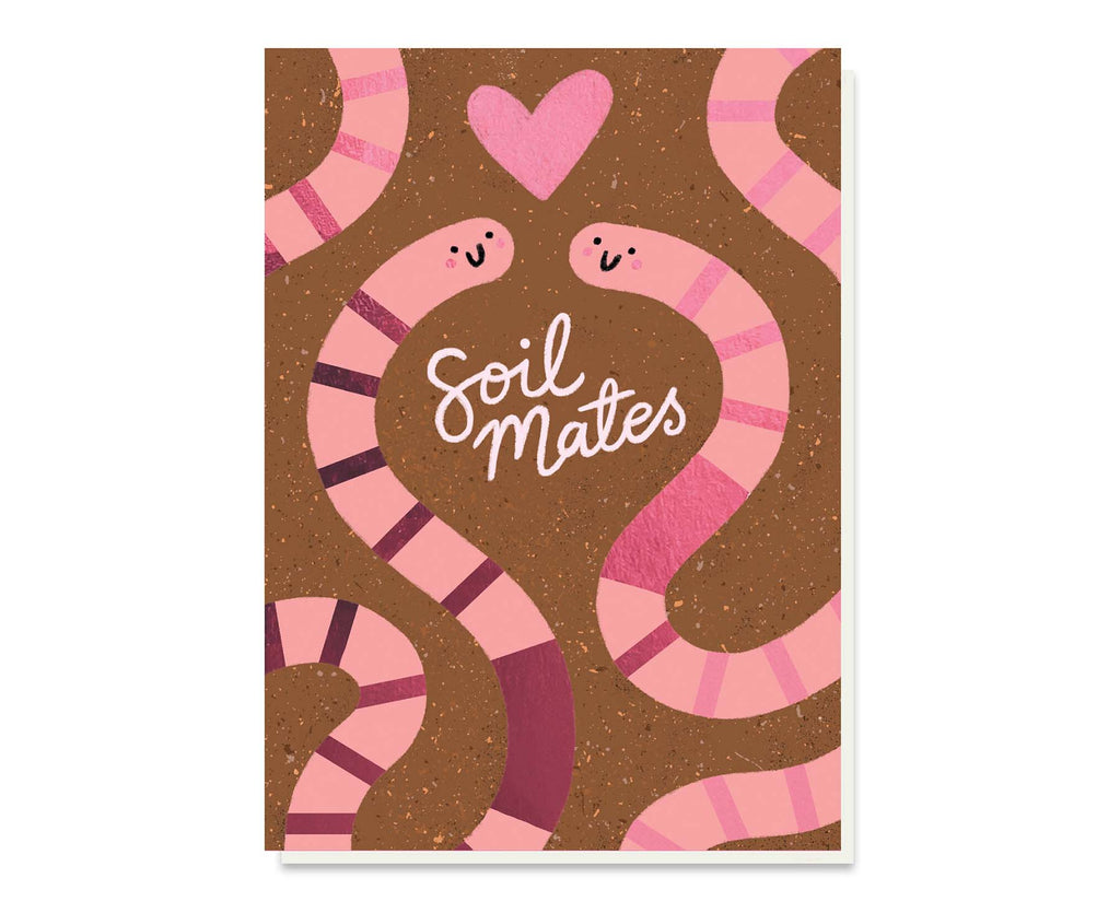 Soil Mates Worms Valentine's Card