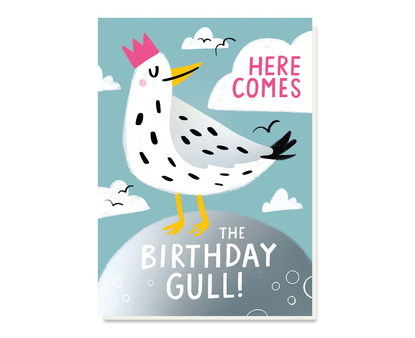 Birthday Gull Foiled Birthday Card