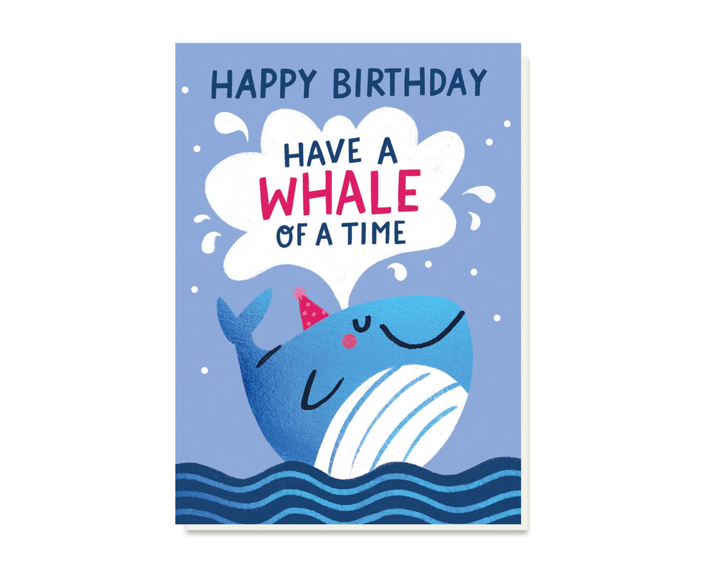 Whale of a Time Foiled Birthday Card