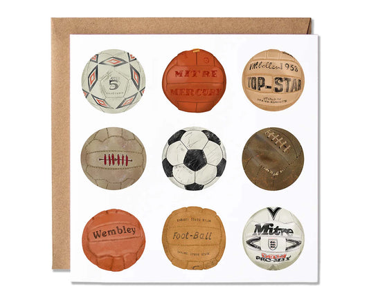 Vintage Footballs Illustrated Sports Card