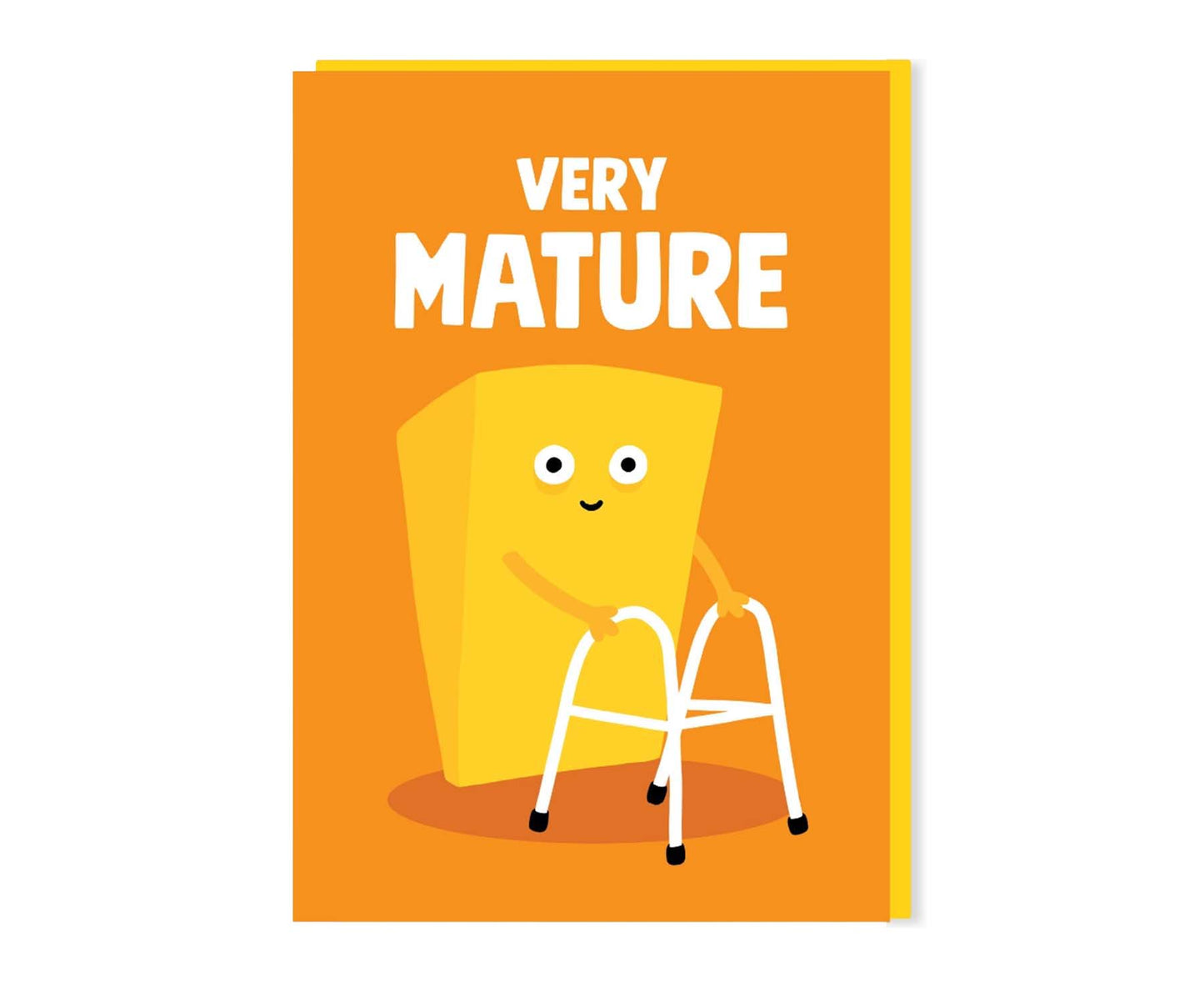 Very Mature Cheese Birthday Card