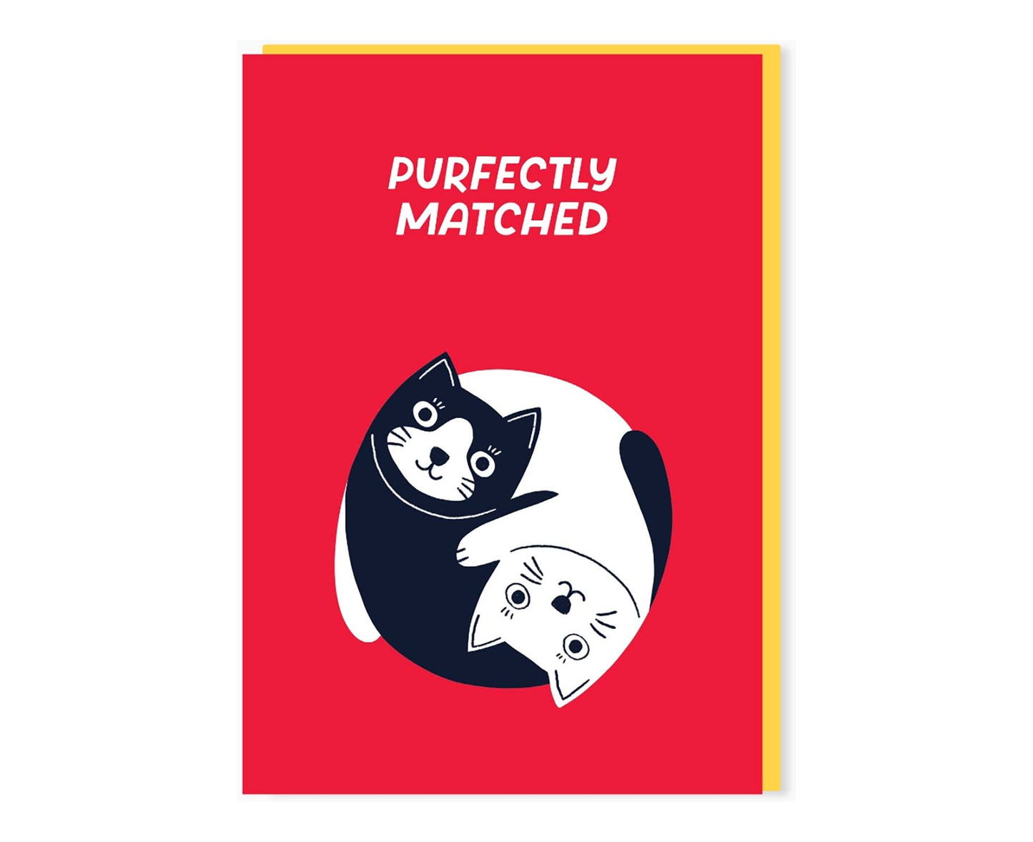 Purfectly Matched Cats Valentines / Anniversary Card