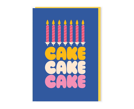 Cake Cake Cake Candles Birthday Card
