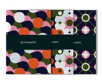 Pack of 3 Symphony Series A6 Blank Notebooks